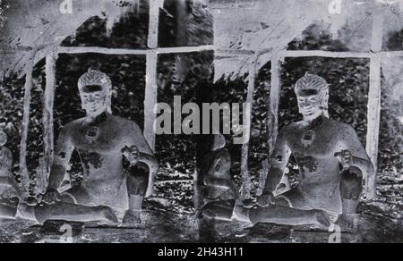 Nakhon Thom [Angkor Wat], Cambogia. Fotografia, 1981, da un negativo di John Thomson, 1866. Foto Stock