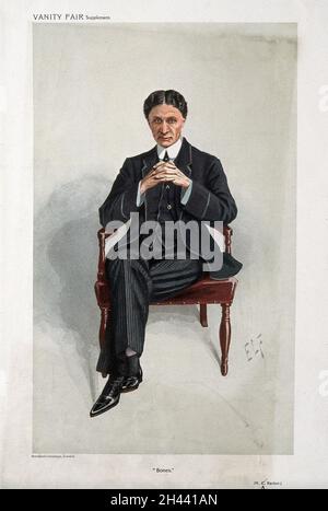 Sir Herbert Atkinson Barker. Litografia a colori dopo 'Elf' (L. Fildes). Foto Stock