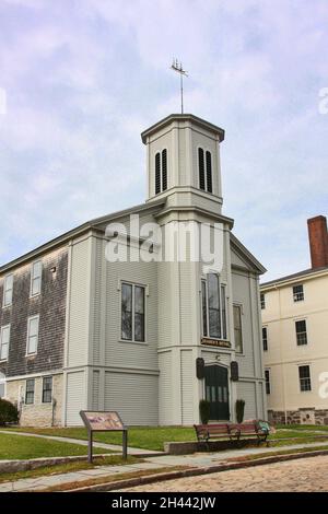 Massachusetts; New Bedford; Mariners Home; Seamens Bethel; Johnny Cake Hill; Johnny Cake Hill, alias Bethel Street, Foto Stock