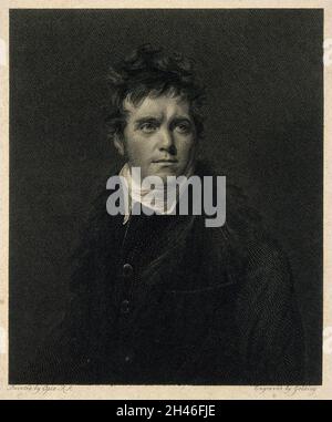 Edward Daniel Clarke. Incisione di linea di R. Golding, 1811, dopo J. Opie. Foto Stock