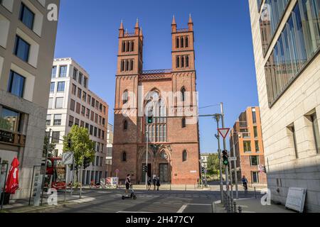 Friedrichswerdersche Kirche, Werderscher Markt, nel quartiere Mitte di Berlino, Deutschland Foto Stock