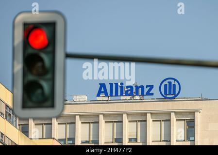 Allianz-Bürohaus, Joachimstaler Straße, Charlottenburg, Berlino, Germania Foto Stock