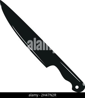 Icona coltello da cucina. Segni e simboli. Illustrazione Vettoriale
