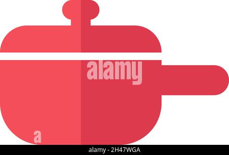 Recipiente con coperchio, illustrazione, vettore, su sfondo bianco. Illustrazione Vettoriale