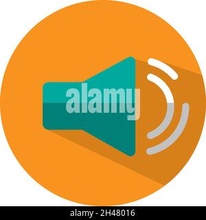 Altoparlante del telefono, illustrazione, vettore, su sfondo bianco. Illustrazione Vettoriale