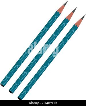 Matita nitida, illustrazione, vettore su sfondo bianco. Illustrazione Vettoriale