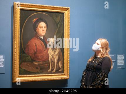 pic mostra: - Hogarth ed Europe Exhibition al Tate Britain di Londra 3 novembre 2021 – 20 marzo 2022 Foto di Gavin Rodgers/ Pixel8000 Foto Stock