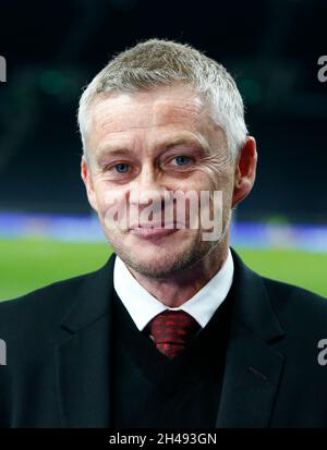 Londra, Inghilterra - OTTOBRE 30: Il manager del Manchester United Ole Gunnar Solskjaer durante la Premier League tra Tottenham Hotspur e Manchester United Foto Stock