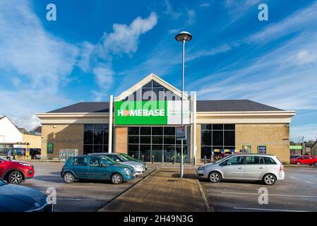 Negozio di base, Clitheroe, Lancashire, Regno Unito. Foto Stock