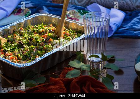 Babyshower sul picnic in aria con le ragazze Foto Stock