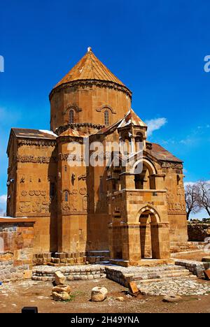 Turchia. Provincia dell'Anatolia Orientale. Lago Van. Isola di Akdamar. Chiesa armena. Kurdistan. Foto Stock