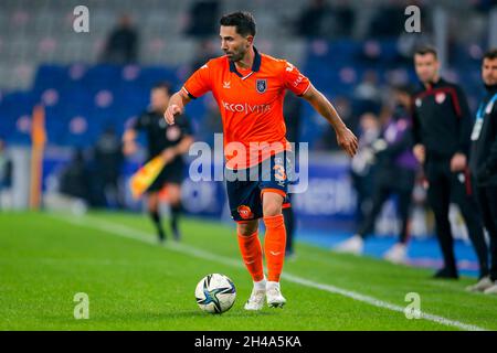 ISTANBUL, TURCHIA - 1 NOVEMBRE: Hasan Ali Kaldirim di Istanbul Basaksehir FK durante la Super Lig match tra Istanbul Basaksehir e Adana Demirspor al Basaksehir Fatih Terim Stadium il 1 novembre 2021 a Istanbul, Turchia (Foto di /Orange Pictures) Foto Stock