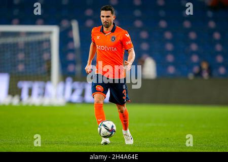 ISTANBUL, TURCHIA - 1 NOVEMBRE: Hasan Ali Kaldirim di Istanbul Basaksehir FK durante la Super Lig match tra Istanbul Basaksehir e Adana Demirspor al Basaksehir Fatih Terim Stadium il 1 novembre 2021 a Istanbul, Turchia (Foto di /Orange Pictures) Foto Stock