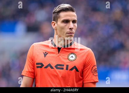 Milano, Italia. 31 ottobre 2021. Milano, Italia - ottobre 21 2021 - Inter-Udinese serie A - silvestri marco udinese calco credito: Christian Santi/Alamy Live News Foto Stock