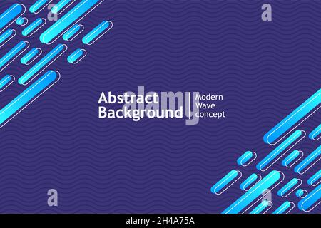 Sfondo astratto onda concetto moderno. Illustrazione vettoriale Illustrazione Vettoriale