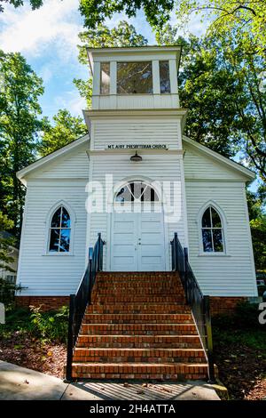 Mount Airy Presbyterian Church, Grandview Avenue, Mt Airy, Georgia Foto Stock