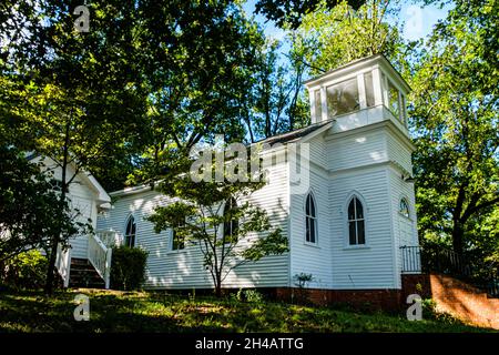 Mount Airy Presbyterian Church, Grandview Avenue, Mt Airy, Georgia Foto Stock