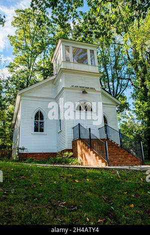 Mount Airy Presbyterian Church, Grandview Avenue, Mt Airy, Georgia Foto Stock