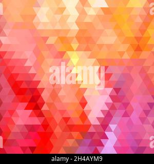 Sfondo di forme geometriche. Motivo a mosaico colorato. Triangolo Foto Stock
