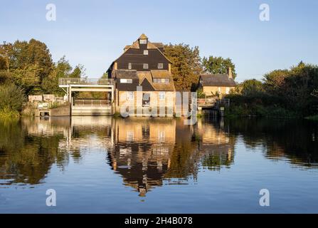 Regno Unito, Cambridgeshire - Houghton Mill Foto Stock