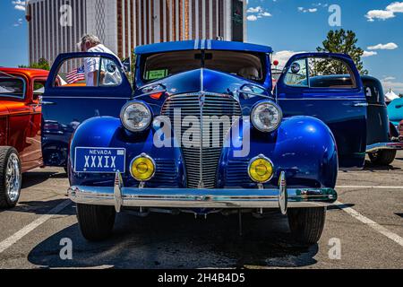 Reno, NV - 4 agosto 2021: 1939 Chevrolet Business Coupe ad una fiera locale. Foto Stock