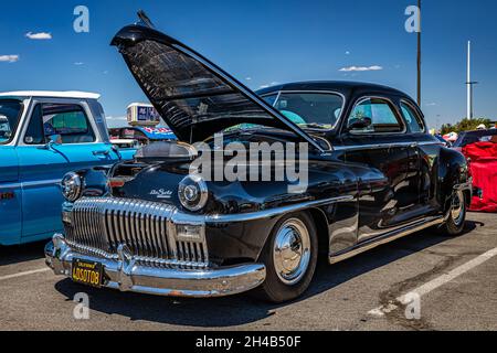 Reno, NV - 4 agosto 2021: 1948 DeSoto Club Coupé ad una fiera locale. Foto Stock