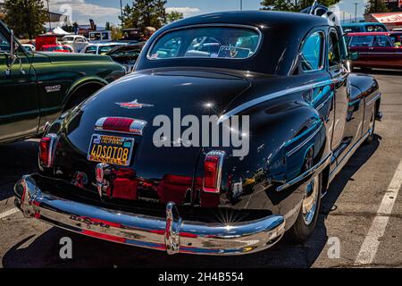 Reno, NV - 4 agosto 2021: 1948 DeSoto Club Coupé ad una fiera locale. Foto Stock