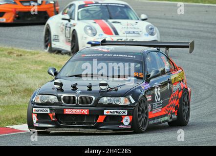 BMW E46-M3 in 24 ore di Barcellona de motosport-2015 nel circuito di Barcellona Catalogna, Spagna Foto Stock