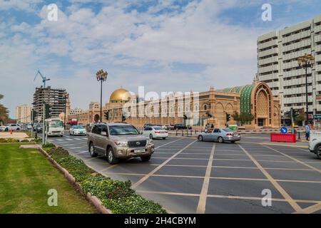 SHARJAH, Emirati Arabi Uniti - 11 MARZO 2017: Costruzione del Museo Sharjah della civiltà Islamica. Foto Stock