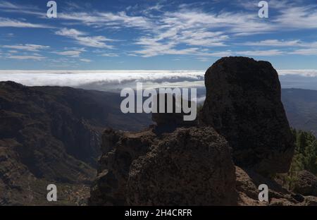 Gran Canaria, parte centrale dell'isola, Las Cumbres, cioè i vertici Foto Stock