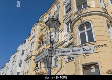 Altbau, Viktoria-Luise-Platz, Schöneberg, Berlino, Germania Foto Stock