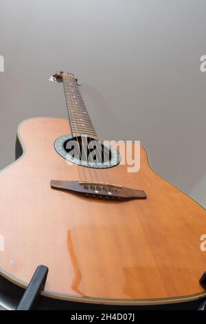 Leggendaria vista dal basso della chitarra Foto Stock