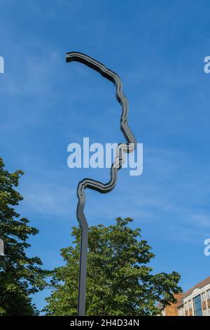 Denkmal, Georg Elser, Wilhelmstraße, Mitte, Berlino, Germania Foto Stock