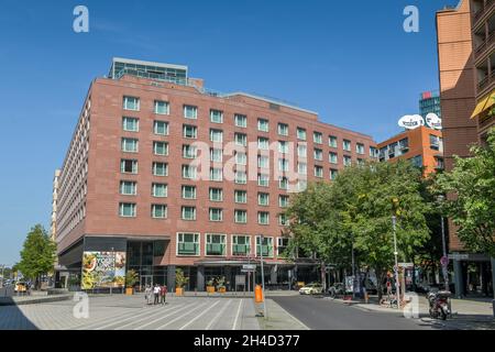 Hotel Grand Hyatt, Marlene-Dietrich-Platz, Potsdamer Platz e il Tiergarten, nel quartiere Mitte di Berlino, Deutschland Foto Stock