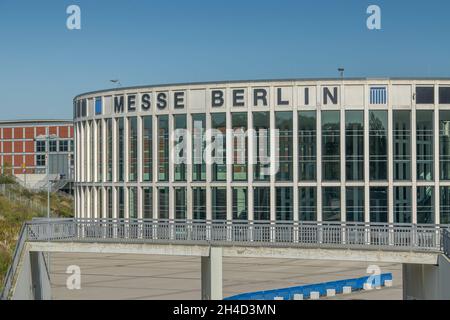 Messe Berlin, Eingang Süd, Jaffestraße, Westend, Berlino, Deutschland Foto Stock