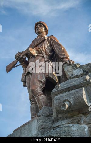 Kriegerdenkmal, Gedenkstätte Seelower Höhen, Seelow, Brandeburgo, Germania Foto Stock