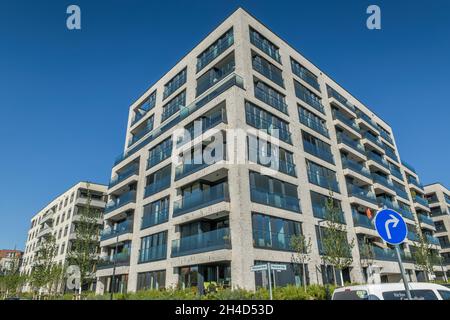 Neubauten, Maximilians Quartier, Helene-Jacobs-Straße, Schmargendorf, Wilmersdorf, Berlino, Germania Foto Stock