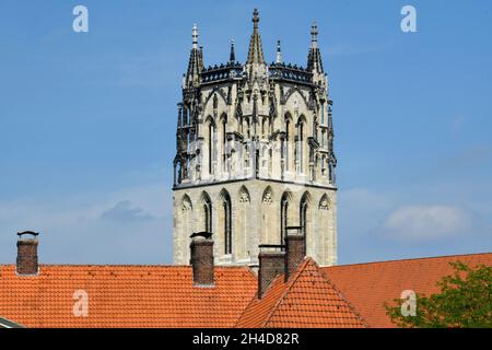 Liebfrauen-Überwasserkirche, Überwasserkirchplatz, Münster, Nordrhein-Westfalen, Deutschland Foto Stock