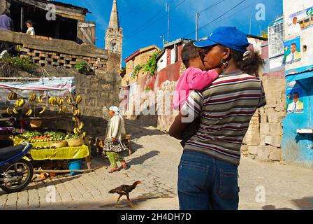 Madagascar. Antananarivo (Tananarive). La ville Haute. // Madagascar. Antananarivo (Tananarive). La città alta. Foto Stock