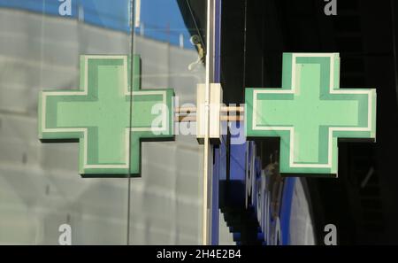 Un segno del negozio di farmacia Boots in Picadilly, Londra. Foto datata: Mercoledì 1 agosto 2018. Il credito fotografico deve essere: Isabel Infantes / EMPICS Entertainment. Foto Stock