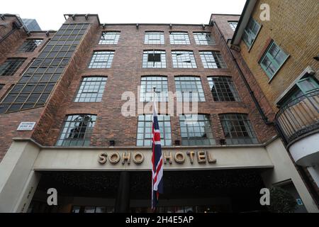 Una vista generale del Soho Hotel, di Richmond Mews, a Londra. Immagine datata: Martedì 10 settembre 2019. Il credito fotografico deve essere: Isabel Infantes / EMPICS Entertainment. Foto Stock