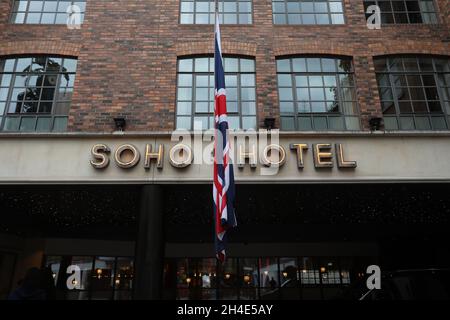 Una vista generale del Soho Hotel, di Richmond Mews, a Londra. Immagine datata: Martedì 10 settembre 2019. Il credito fotografico deve essere: Isabel Infantes / EMPICS Entertainment. Foto Stock