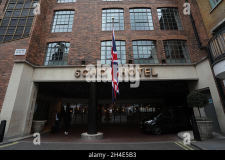 Una vista generale del Soho Hotel, di Richmond Mews, a Londra. Immagine datata: Martedì 10 settembre 2019. Il credito fotografico deve essere: Isabel Infantes / EMPICS Entertainment. Foto Stock