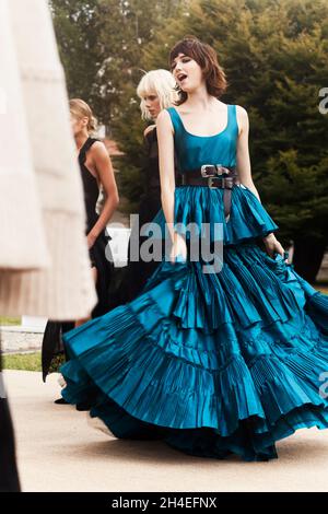 Backstage alla collezione Primavera / Estate 2017 di Alberta Ferretti a Milano. 21 sez. 2016 Foto Stock