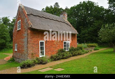 Toad Hole Cottage Museum presso la Riserva Naturale Nazionale di How Hill Foto Stock