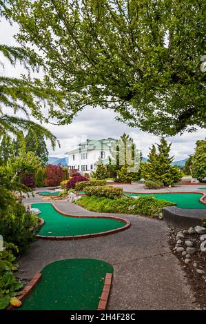 Olson Mansion e campo da golf a Lake Wilderness, Washington. Foto Stock