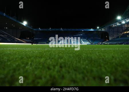 Sheffield, Inghilterra, 2 novembre 2021. Una vista generale all'interno dello stadio prima della partita della Sky Bet League 1 a Hillsborough, Sheffield. Il credito dovrebbe essere: Isaac Parkin / Sportimage Credit: Sportimage/Alamy Live News Foto Stock