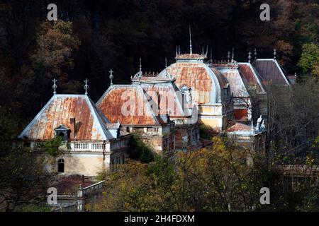 Le Terme imperiali austro-ungariche in rumeno Baile Herculane Foto Stock