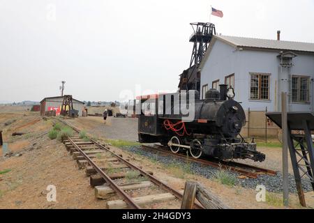 Vecchio cantiere minerario nel World Museum of Mining.Butte.Montana.USA Foto Stock