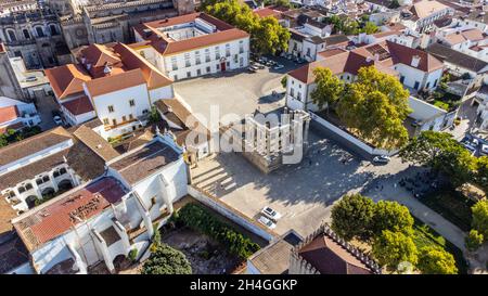 Templo Romano Évora, buitl per l'imperatore romano Augusto, i secolo d.C., Evora, Portogallo Foto Stock